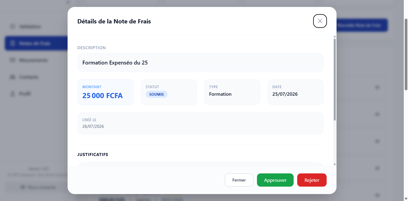 Fond Expenséo Notes de frais Carousel 4